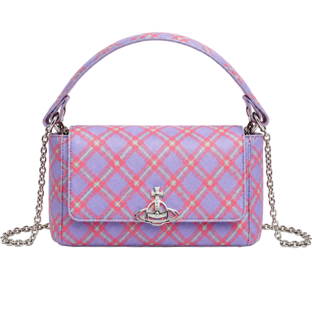 Vivienne Westwood Pastel Plaid Orb Chain Shoulder Bag ♡