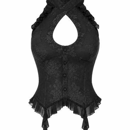 Midnight Geisha Set ✮ Sexy Lace Halter Top