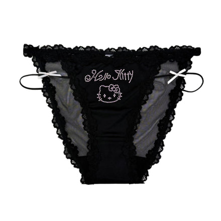 Sweetheart Kitty Lace Panties ♡ Sheer Kawaii Lingerie