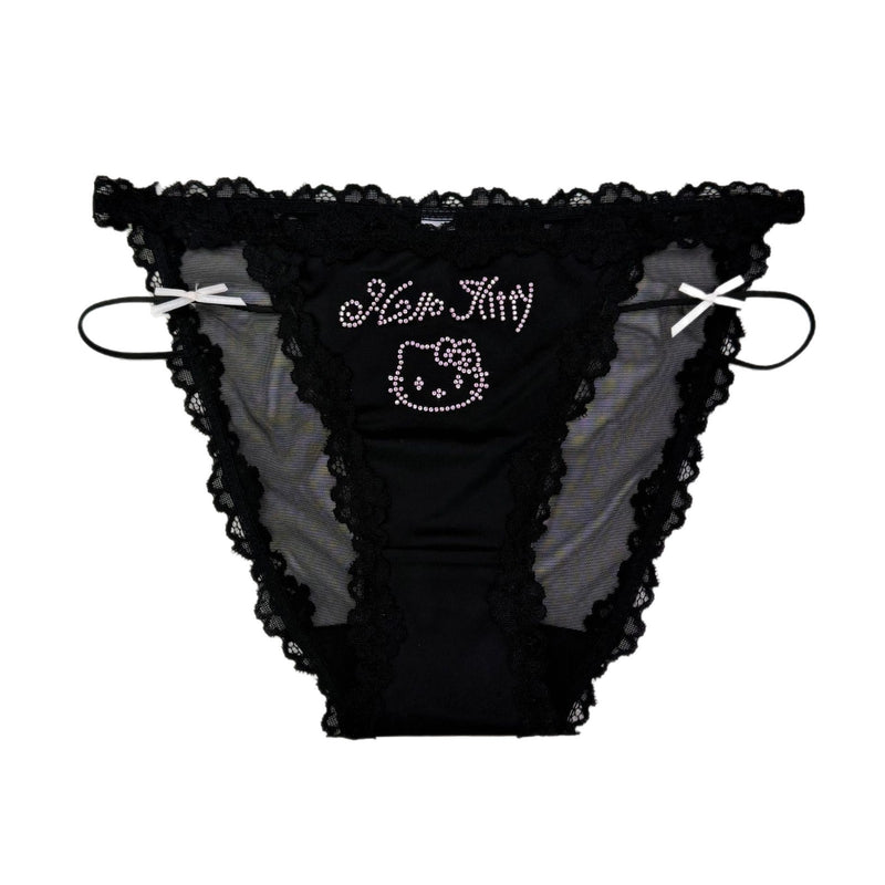 Sweetheart Kitty Lace Panties ♡ Sheer Kawaii Lingerie