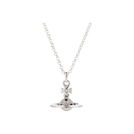 Vivienne Westwood Orb Necklace ♡ Silver Planet Pendant